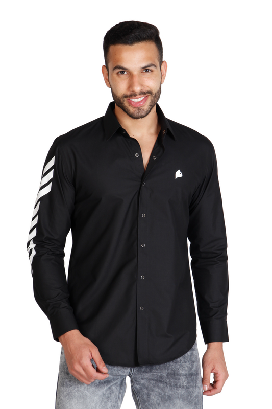 Men's cotton designer shirt by JUST BILLI, luxury athleisure wear online