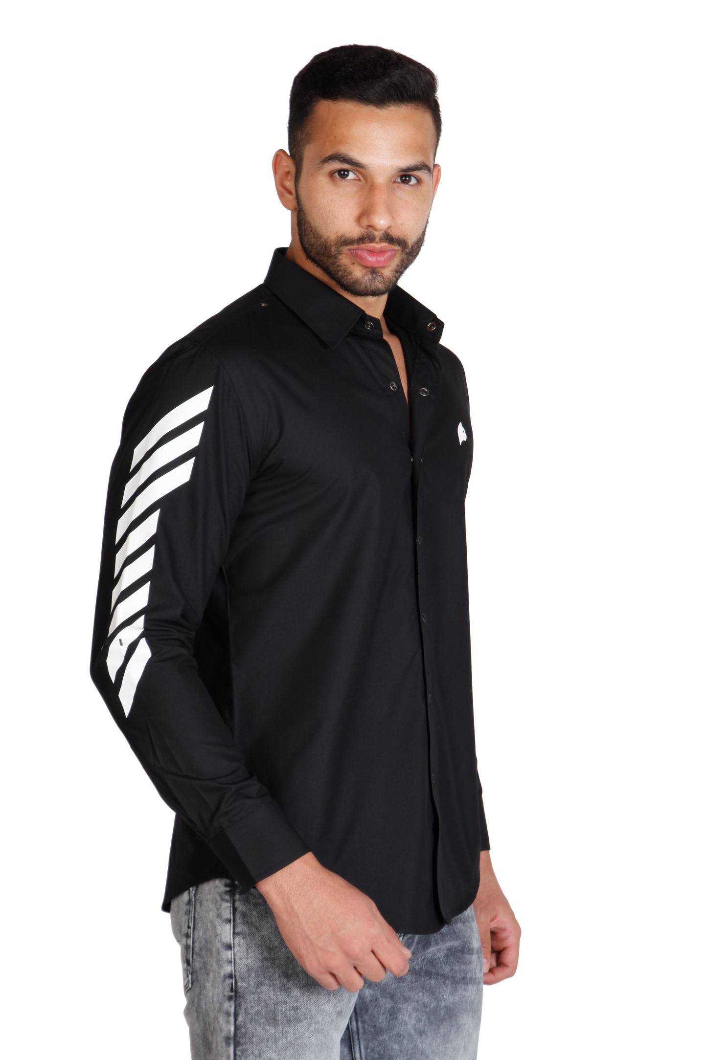 Men's cotton designer shirt by JUST BILLI, luxury athleisure wear online