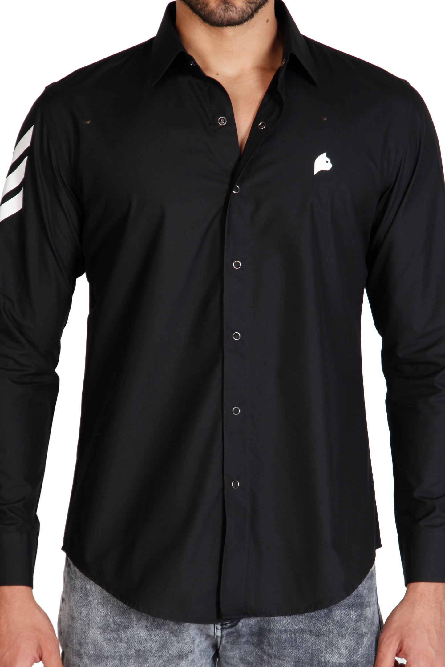 Men's cotton designer shirt by JUST BILLI, luxury athleisure wear online