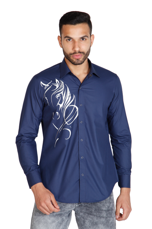 Beware Blue Men's Shirt