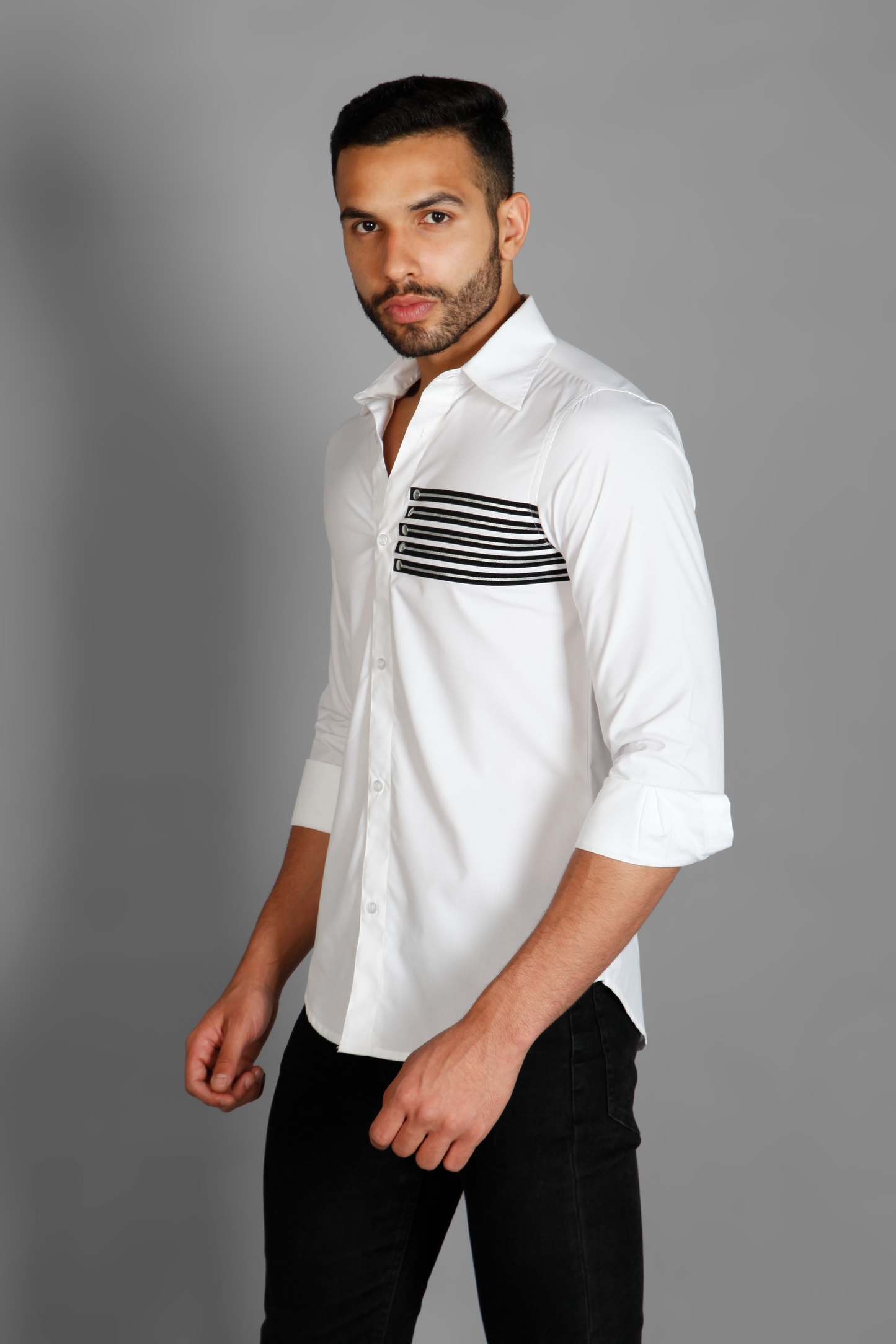 Designer printed cotton men's shirt by Just Billi, Billiman