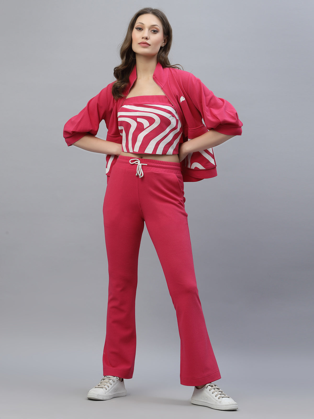 Three piece co-ord set by Just Billli, stylish athleisure wear