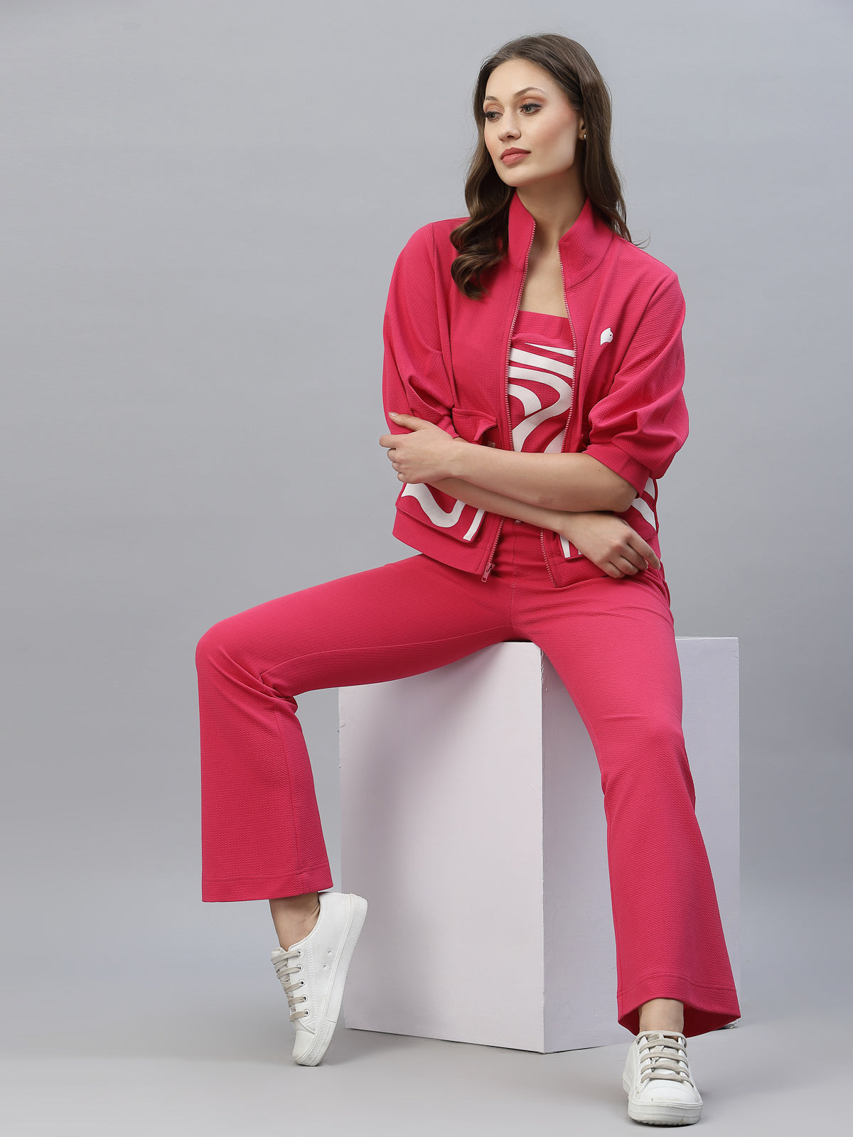 Three piece co-ord set by Just Billli, stylish athleisure wear