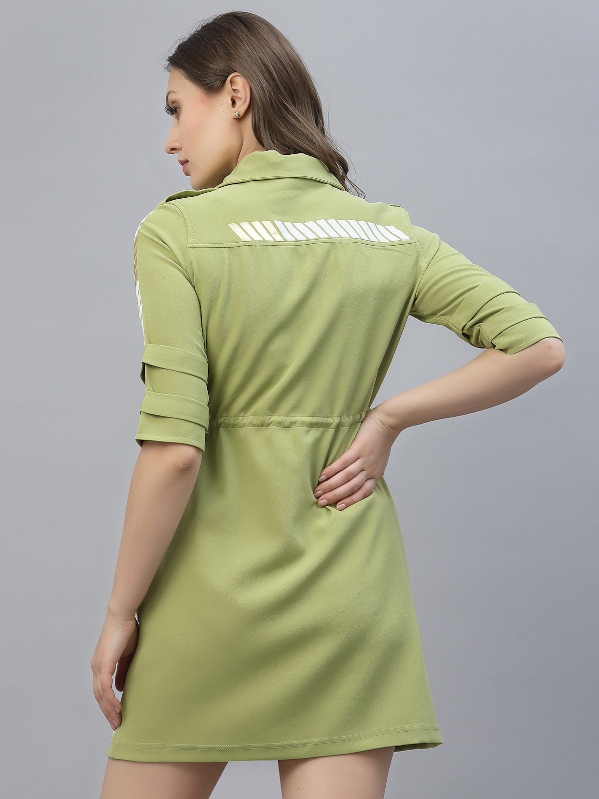 Green everyday stylish dress by designer Just Billi Rashmi Chhabra