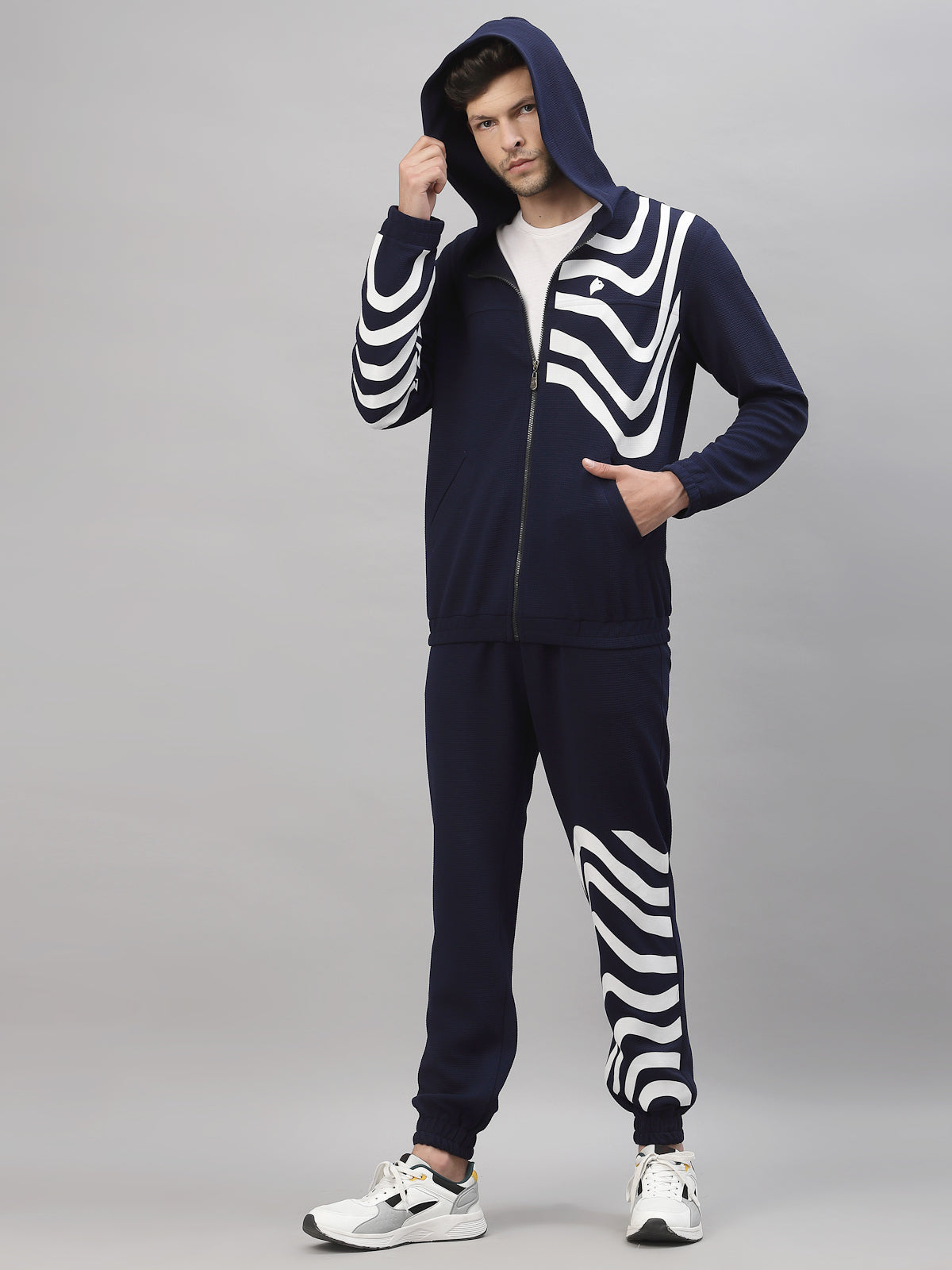 Men's luxury athleisure wear by Just Billi, Shop Just Billi Blue Men's Co-ord set