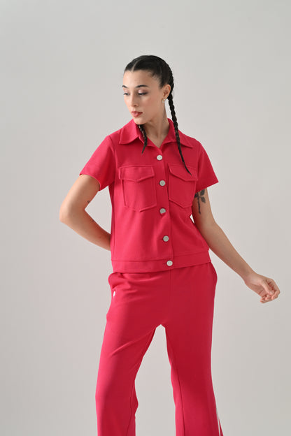Fuchsia Code Co-Ord Set