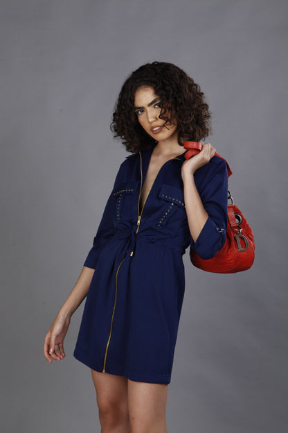 Shop Just Billi, best athleisure wear in India, Blue Dress