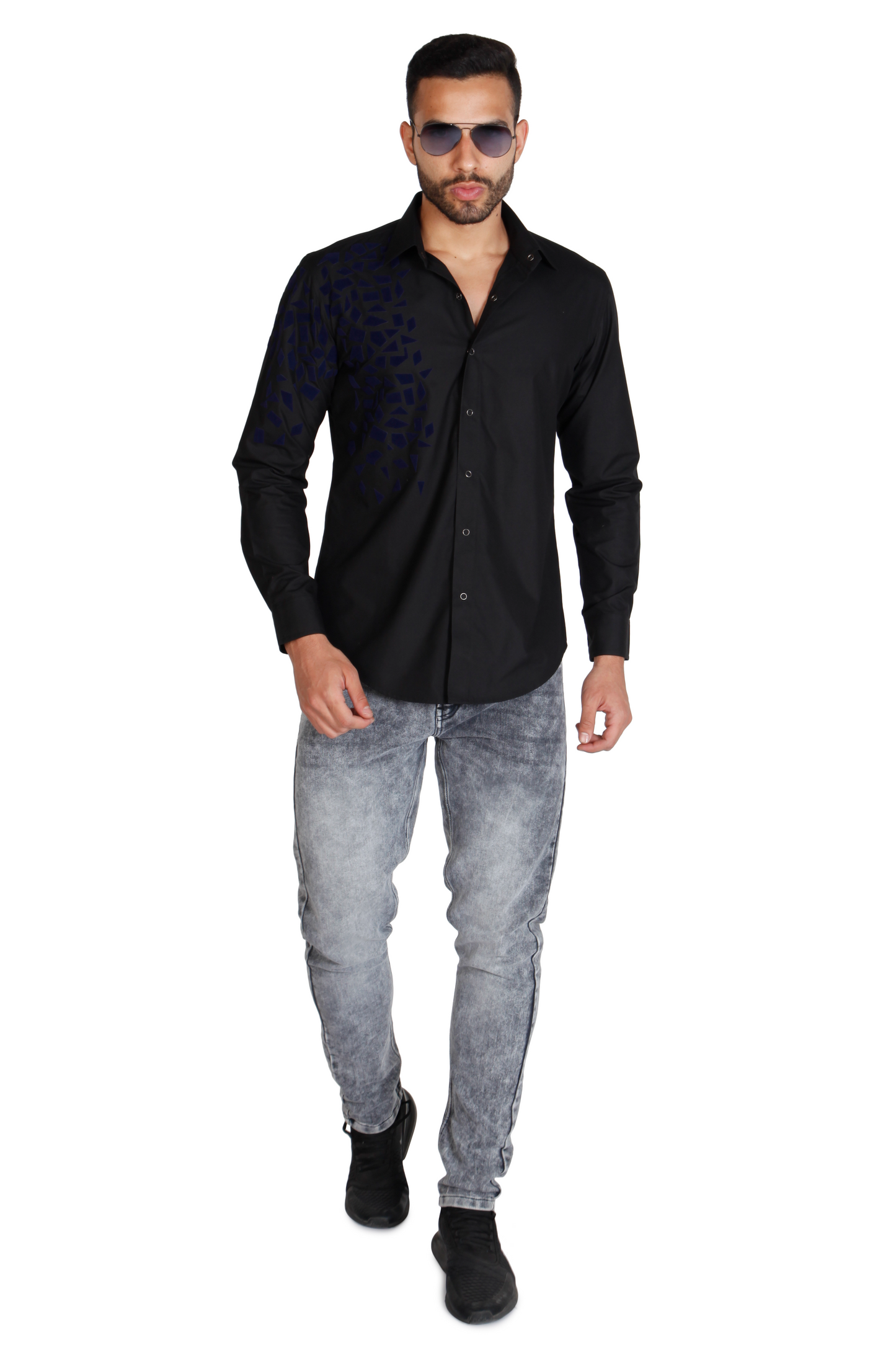 Designer Men's pure cotton printed shirt by Just Billi, Billiman