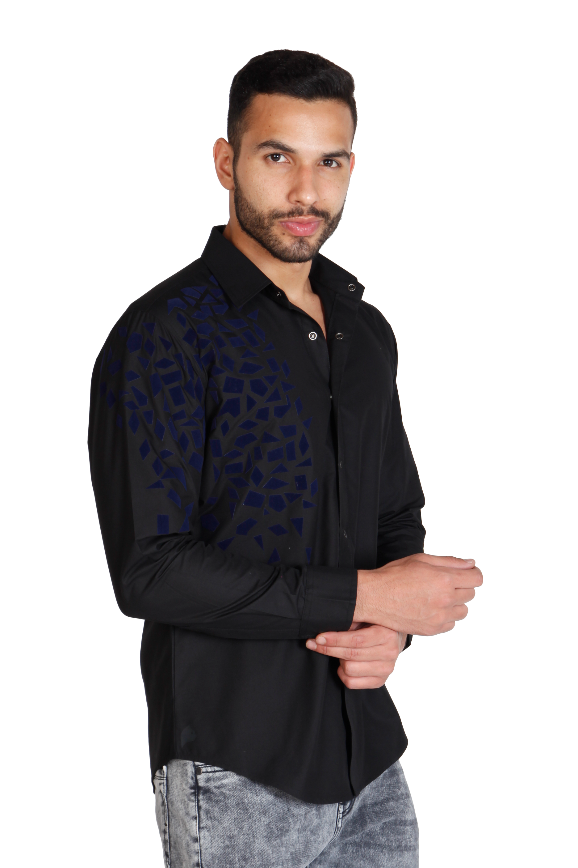 Designer Men's pure cotton printed shirt by Just Billi, Billiman