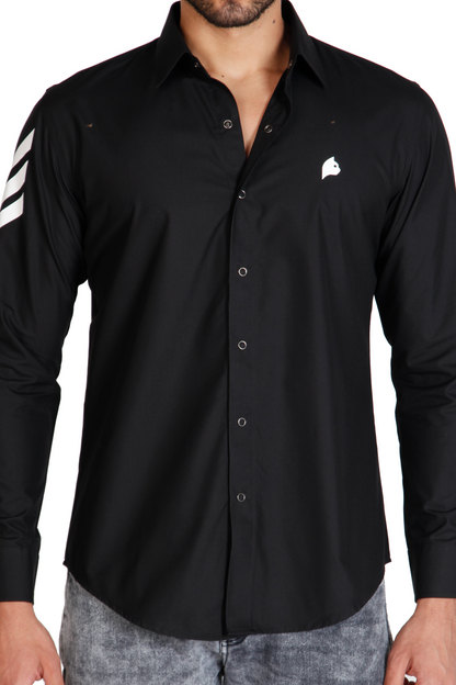 Men's cotton designer shirt by JUST BILLI, luxury athleisure wear online