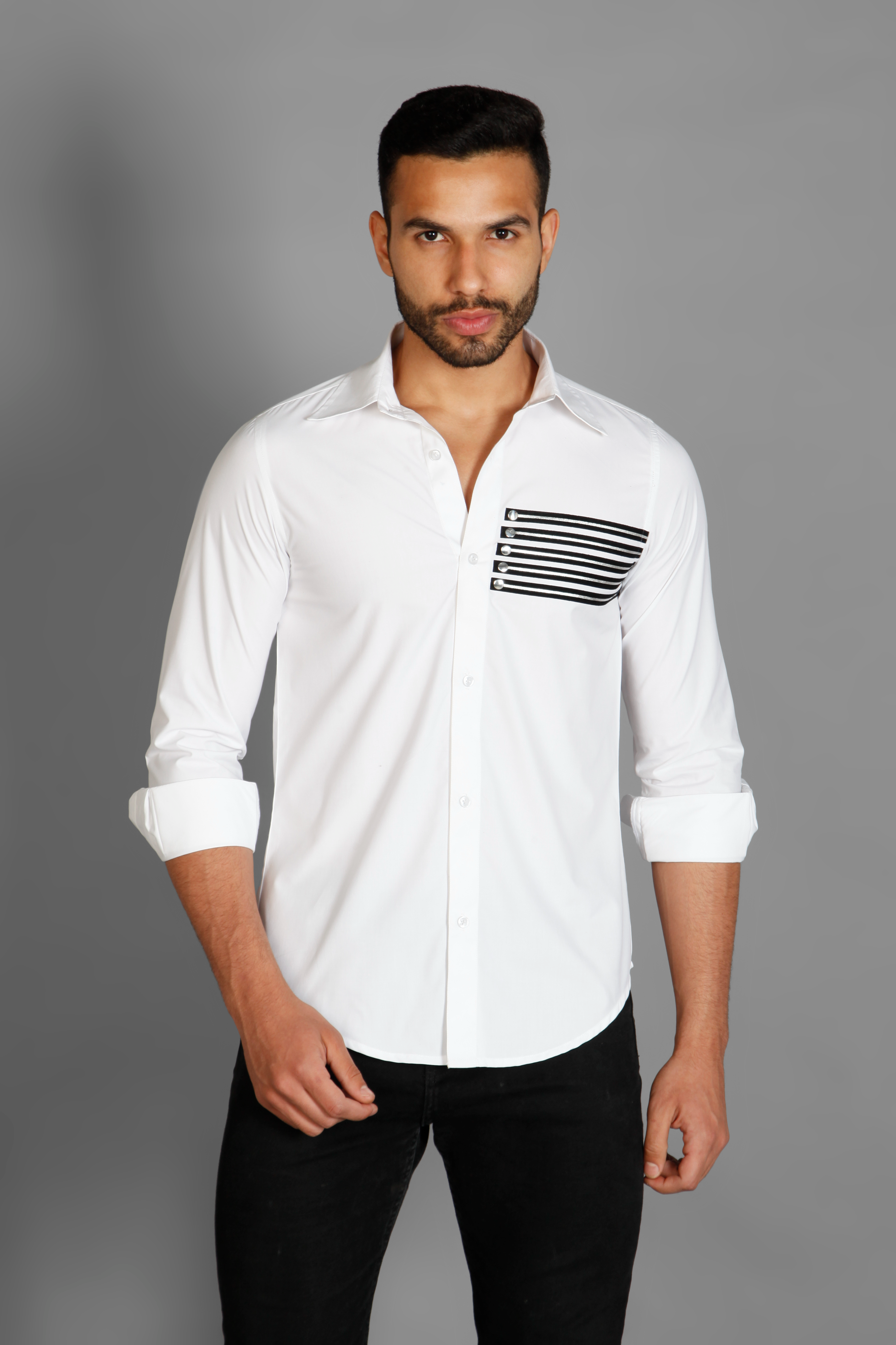 Designer printed cotton men's shirt by Just Billi, Billiman
