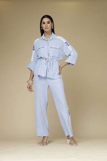 Billi Powder Blue Utility Coord
