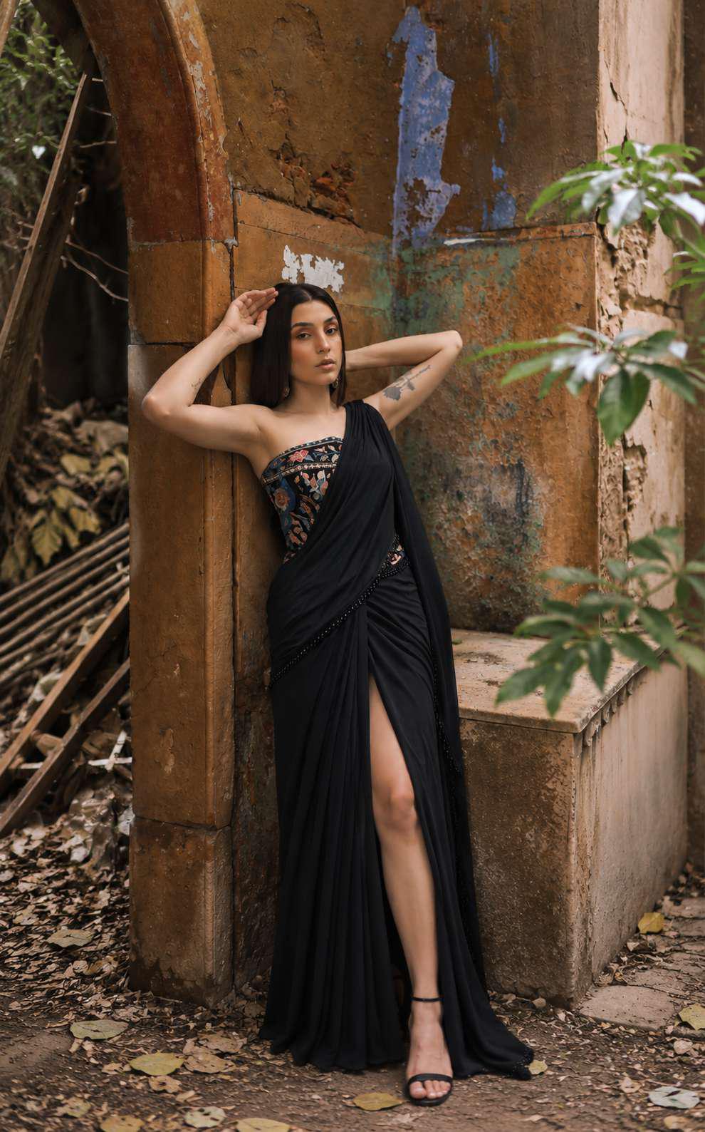 Kaali Nazar Pre-Draped Saree