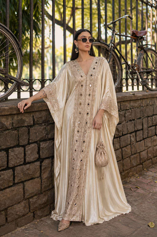 Sheesh Ivory Kaftan