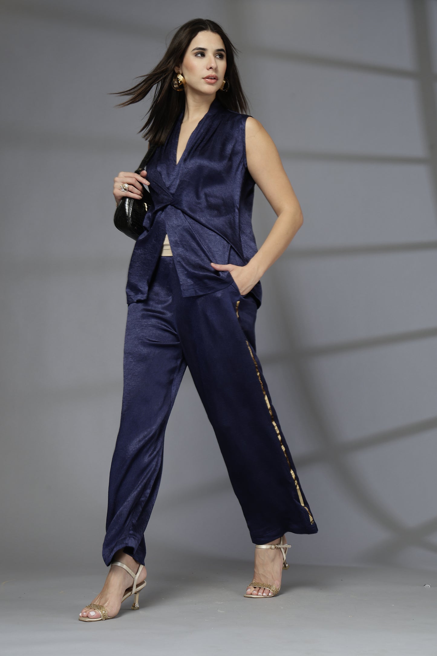 Midnight Satin Set