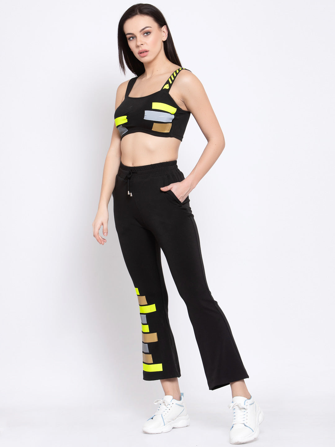 Black co-ord athleisure wear by Just Billi
