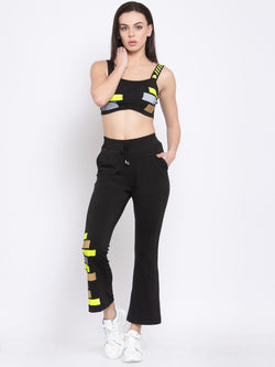 Black co-ord athleisure wear by Just Billi