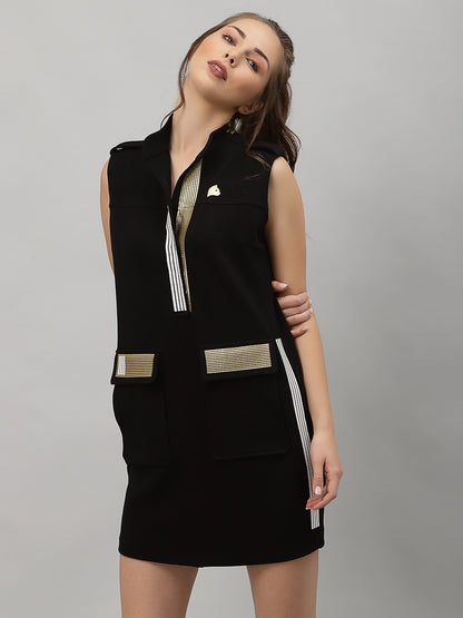 Just Billi's classy take on Little Black Dress for luxury athleisure wear