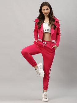 Just Billi luxury athleisure wear co ord set in bright pink