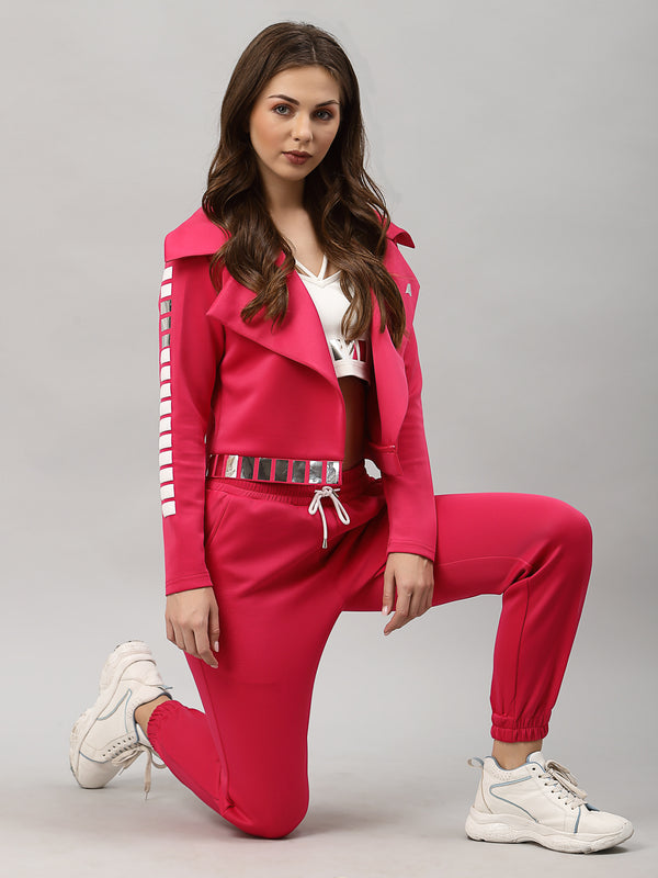 Just Billi luxury athleisure wear co ord set in bright pink