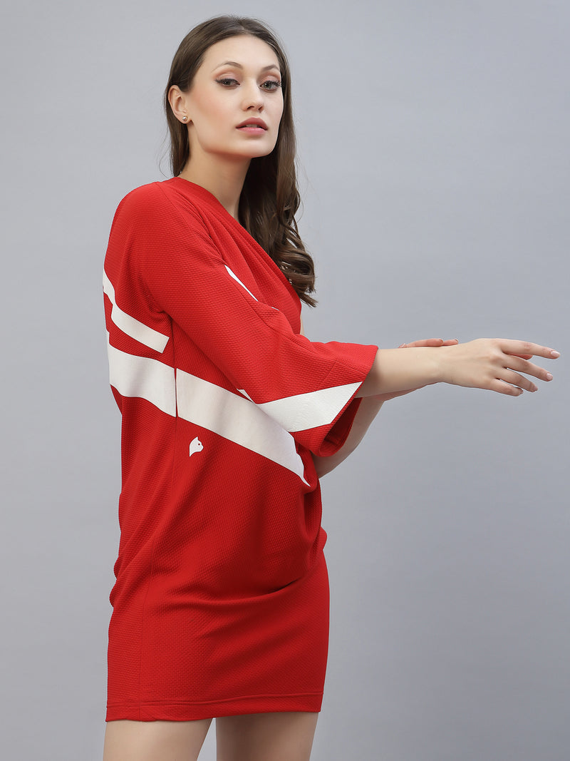 Red One Shoulder Dress By Just Billi, Best athleisure wear online