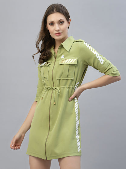 Green everyday stylish dress by designer Just Billi Rashmi Chhabra