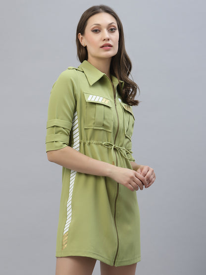 Green everyday stylish dress by designer Just Billi Rashmi Chhabra