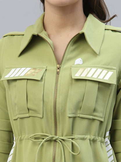 Green everyday stylish dress by designer Just Billi Rashmi Chhabra