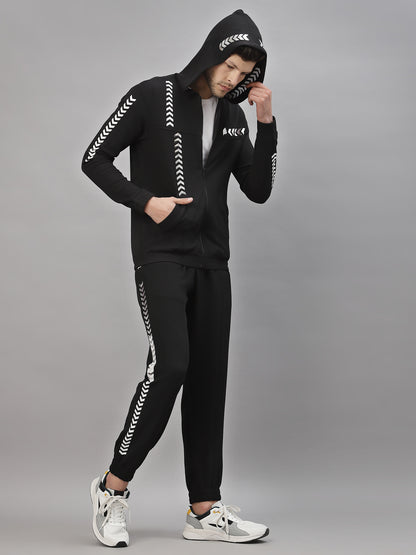 Men's athleisure wear black co-ord set by Just Billi