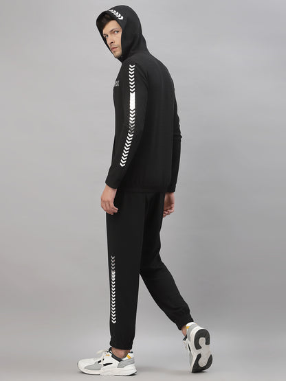 Men's athleisure wear black co-ord set by Just Billi