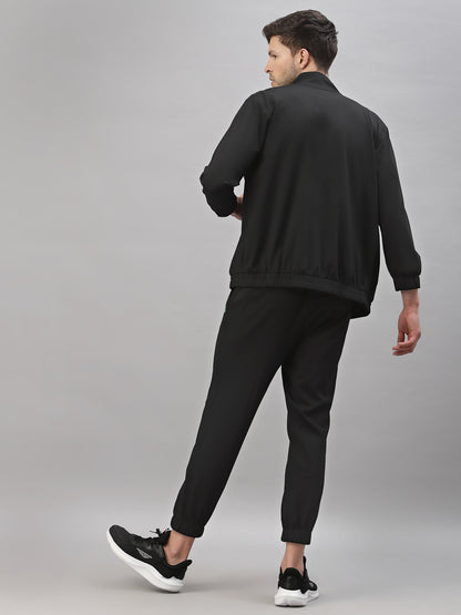 Statement black mens luxury athleisure wear track suit by Just Billi